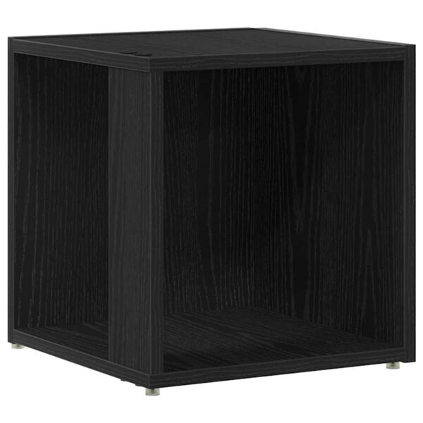 vidaXL Corner Shelves Black Oak 12.99 x 12.99 x 13.58 in
