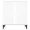 vidaXL Sideboard White Engineered wood, Metal Medium Cabinet