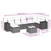 vidaXL Garden Sofa Set Grey, Dark Grey