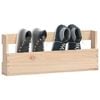 vidaXL Wall-mounted Shoe Rack Set of 2 Natural Pine
