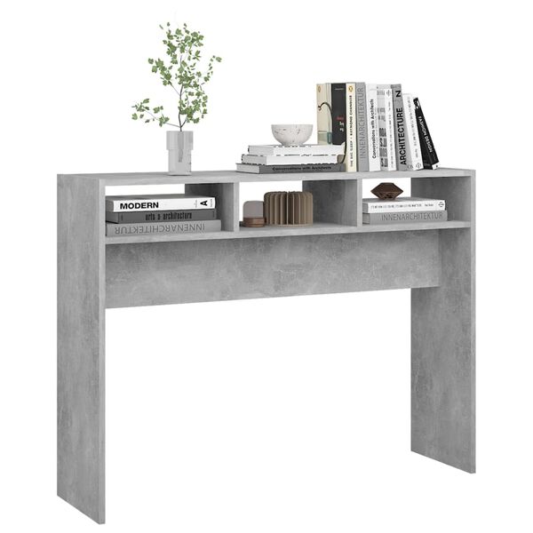 vidaXL Console Table Concrete Grey Engineered Wood Medium Durable