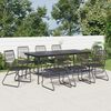 vidaXL Garden Dining Set Black