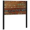 vidaXL Headboard Mixed Color Solid reclaimed wood and iron For single bed
