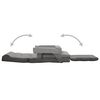 vidaXL Floor Lounger Light Gray Fabric (100% polyester), Metal, Foam