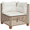 vidaXL Garden Sofa Set Beige PE rattan Large configuration Modular