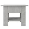vidaXL Coffee Table Concrete gray Engineered wood Compact Coffee Table