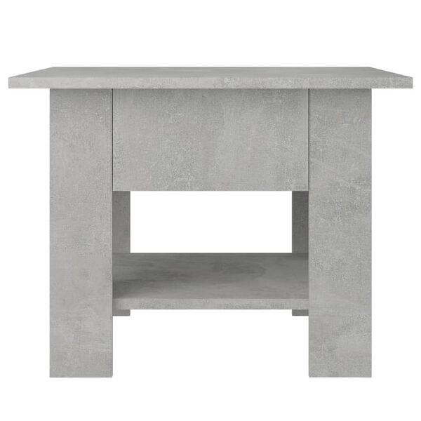 vidaXL Coffee Table Concrete gray Engineered wood Compact Coffee Table