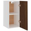 vidaXL Hanging Cabinet Brown Oak Engineered wood 11.6 x 12.2 x 23.6 in