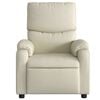 vidaXL Electric Massage Recliner Chair Cream