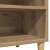 vidaXL Record Cabinet Artisan Oak Engineered wood, solid eucalyptus Medium