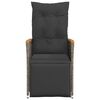 vidaXL Reclining Garden Chair Set of 2 Grey