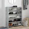 vidaXL Shoe Rack Grey Sonoma Engineered Wood Shoe Rack Rectangular
