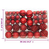 vidaXL Christmas Bauble Set Set of 111 Red Polystyrene Various sizes