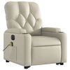 vidaXL Electric Stand Up Massage Recliner Chair Cream