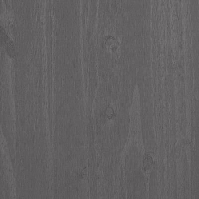 vidaXL CD Cabinet HAMAR Light Gray 17.7"x7.1"x39.4" Solid Wood Pine