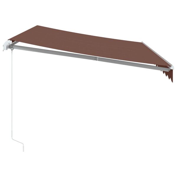 vidaXL Retractable Awning Brown