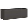 vidaXL Planter Black Cold-rolled Steel Large Outdoor Planter Planters