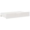 vidaXL Under-bed Drawer White Solid pine wood 35.4 x 21.7 x 6.7 in