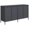 vidaXL Sideboard Anthracite Cold-rolled Steel Large Storage Cabinet