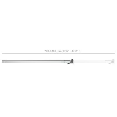 vidaXL Support Arm for Bath Enclosure Stainless Steel 27.6"-47.2"