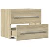 vidaXL Sink Cabinet Sonoma Oak Engineered Wood 23.6 x 15.2 x 18.9 in