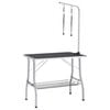 vidaXL Dog Grooming Table Black and Silver