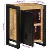 vidaXL Bedside Cabinet Set of 2 Mango wood Solid rough mango wood, iron