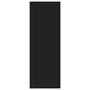 vidaXL Wall Shelf Black 17.8x6.3x17.8" Engineered Wood