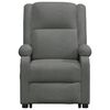 vidaXL Power Lift Recliner Dark Gray Fabric