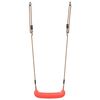 vidaXL Outdoor Swing Seat Red Polyethylene One size Adjustable Arms