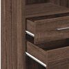 vidaXL Highboard Brown Oak Engineered Wood Tall Highboard Rectangular
