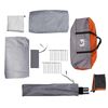 vidaXL Camping Tent Tunnel 5-Person Grey and Orange Waterproof