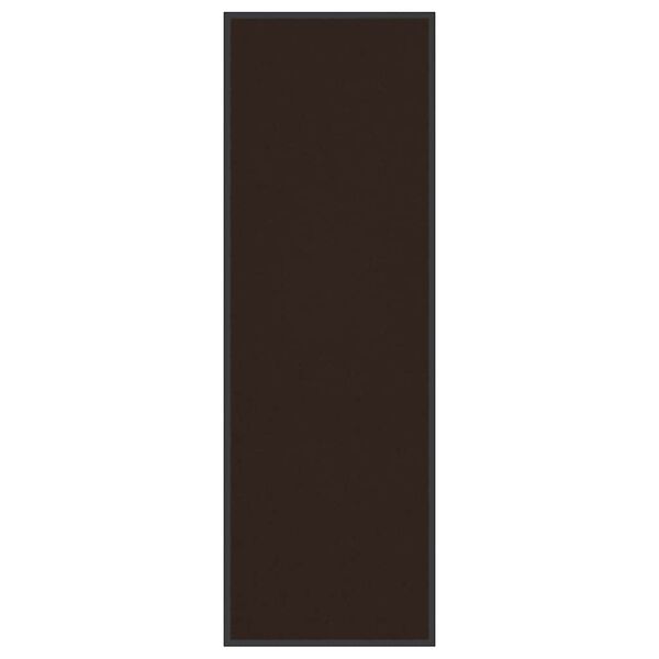 vidaXL Doormat Brown Polypropylene and PVC 23.6 x 70.9 in Non-slip