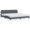 vidaXL Bed Frame Dark Grey