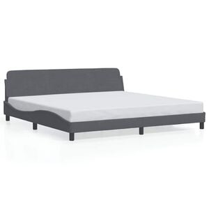 vidaXL Bed Frame Dark Grey