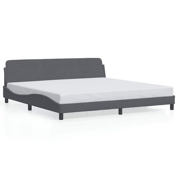 vidaXL Bed Frame Dark Grey
