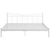 vidaXL Bed Frame White Powder-coated metal Full Durable Rectangular