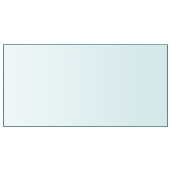 vidaXL Table Top Transparent Tempered glass 19.7x39.4 in Durable