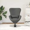 vidaXL Egg Chair Dark Grey 24.80 x 28.74 x 35.43 in Fabric