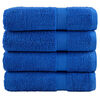 vidaXL Bath Towel Set of 4 Blue 100% cotton Large Bath Towel