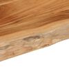 vidaXL Wall Shelf Natural wood Solid Acacia wood 19.7 x 15.7 in