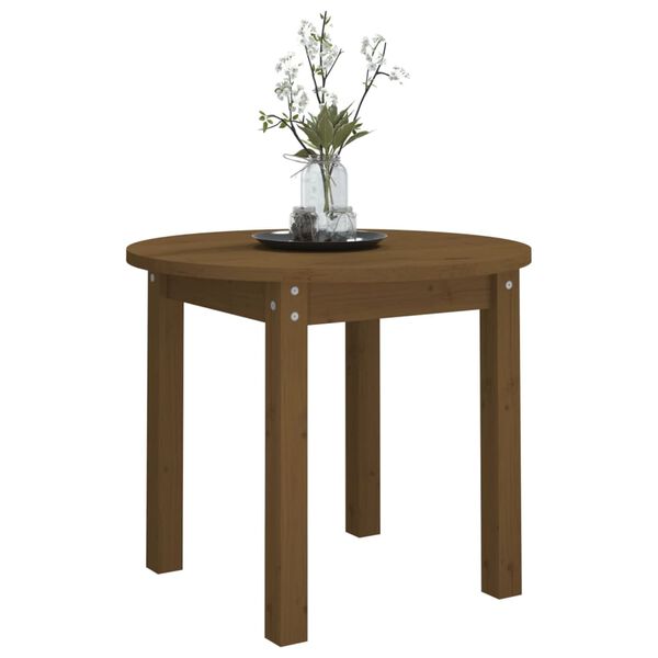vidaXL Coffee Table Honey Brown Solid Pine Wood Medium Simple