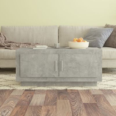 vidaXL Coffee Table Concrete Gray 40.2"x19.7"x17.7" Engineered Wood