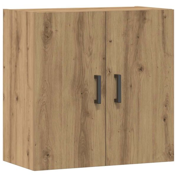 vidaXL Wall Cabinet Artisan oak Engineered wood Medium Wall mounting