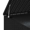 vidaXL Cushion Box Black PE Rattan Large Cushion Box Rectangular