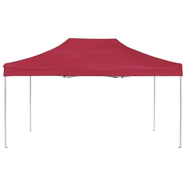 vidaXL Party Tent Wine Red Oxford fabric with PVC coating 15ft x 10ft