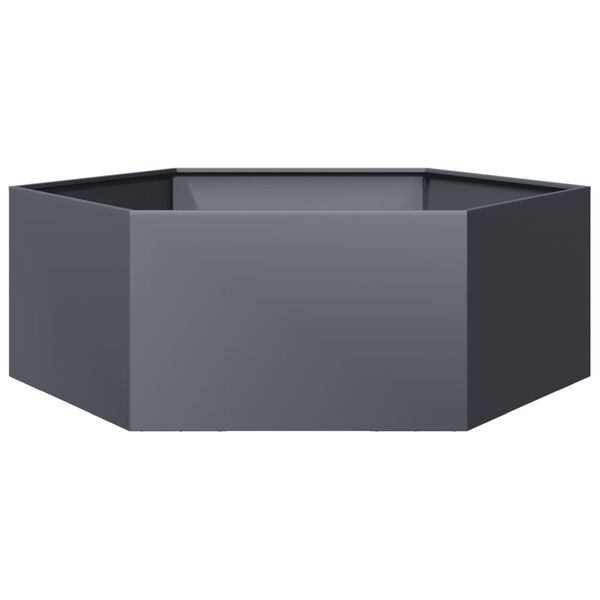 vidaXL Garden Planter Anthracite Steel Large Durable Garden Planter
