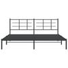 vidaXL Bed Frame Black Powder-coated steel Double Bed Frame