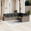 vidaXL Garden Sofa Set Grey