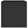 vidaXL Planter Box Black Engineered Wood 15.7x15.7x15.7 in Square